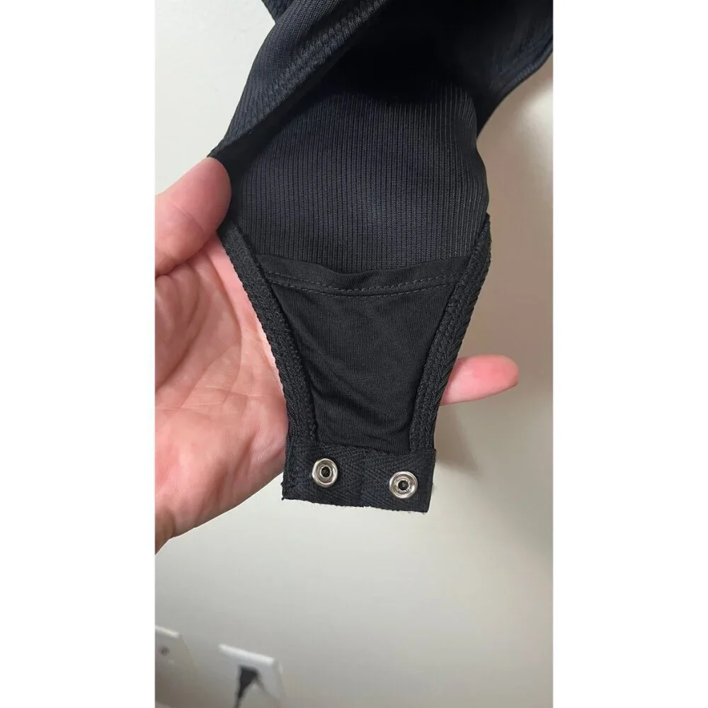 BNWT ANINE BING 'JANELLE' BLACK BODYSUIT - Picture 5 of 8